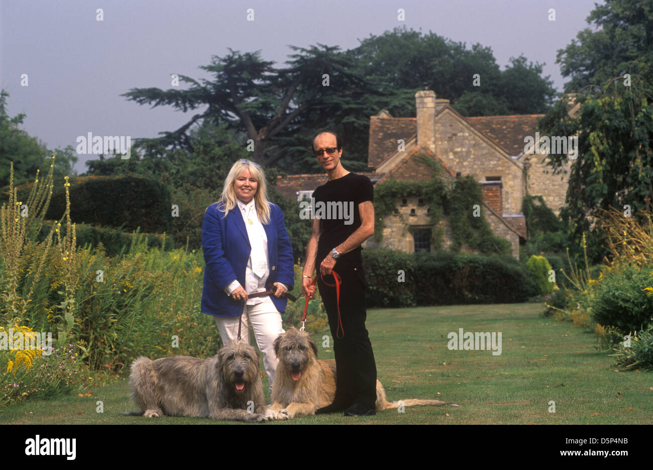Dwina et Gibb Robin Gibb des Bee Gees groupe pop années 2000 HOMER SYKES Banque D'Images