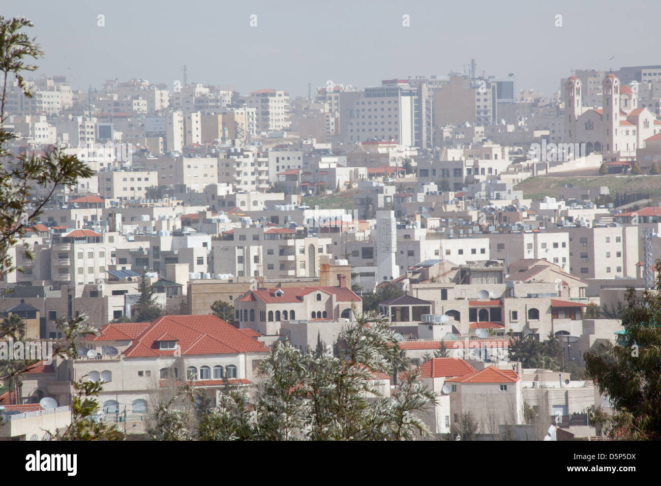 Vue d'Amman, Jordanie, une belle capitale dans un pays du Moyen-Orient Banque D'Images