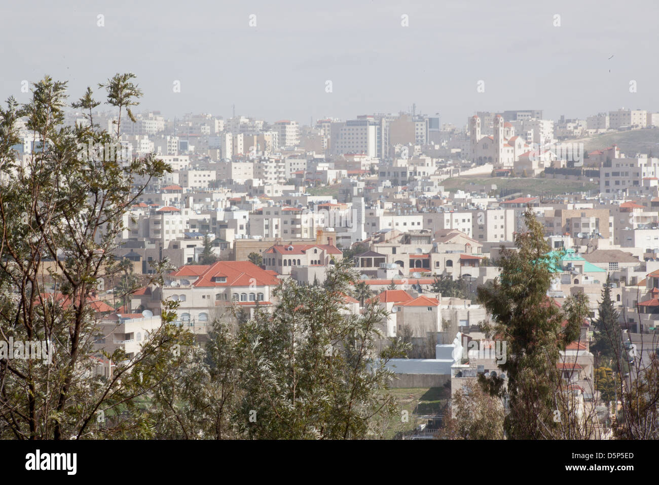 Vue d'Amman, Jordanie, une belle capitale dans un pays du Moyen-Orient Banque D'Images