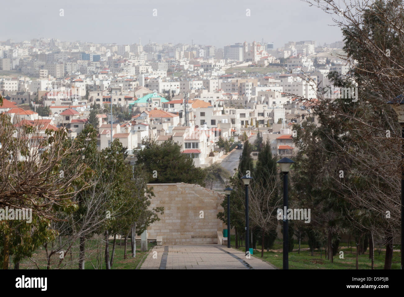 Vue d'Amman, Jordanie, une belle capitale dans un pays du Moyen-Orient Banque D'Images