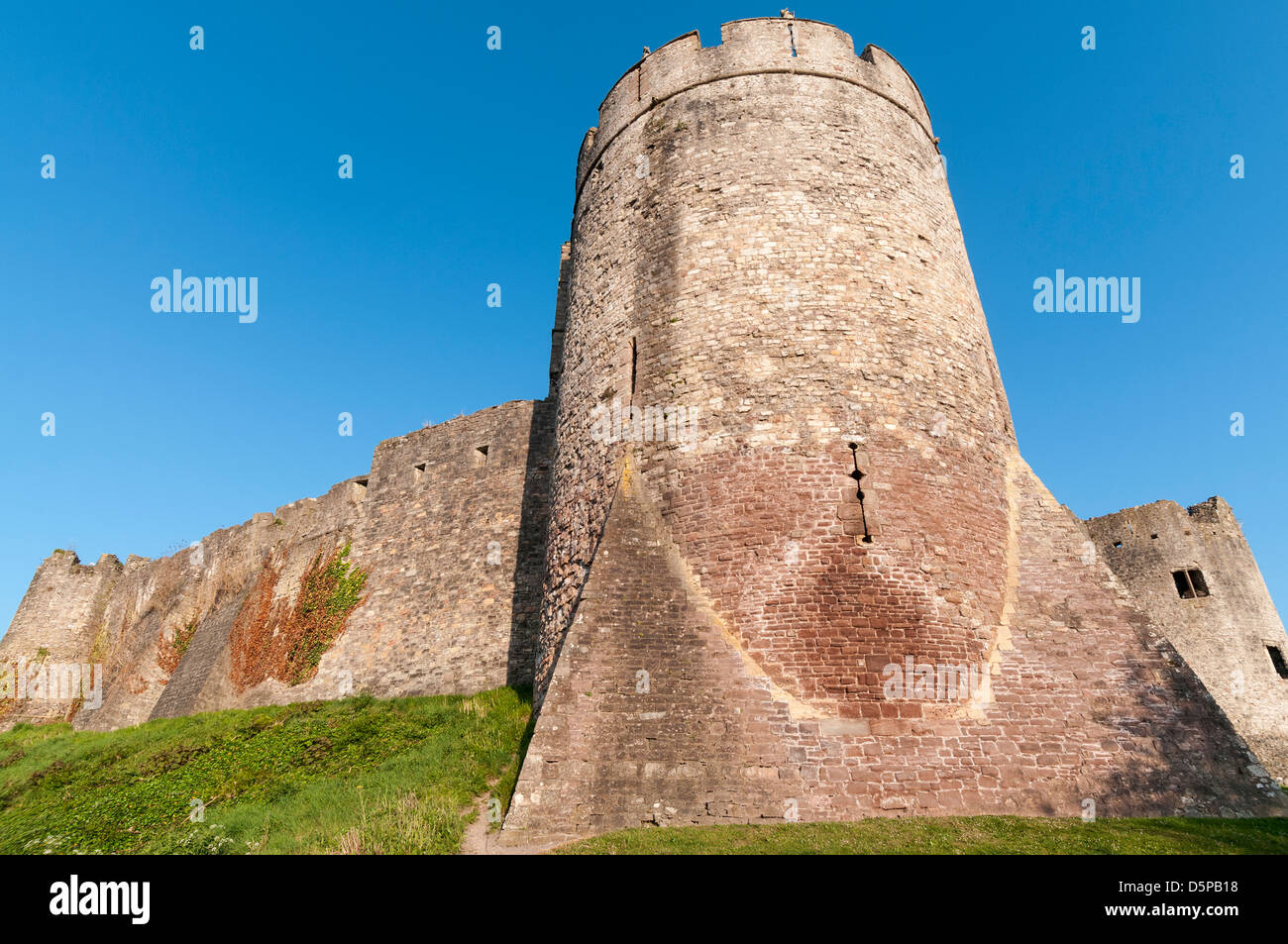 Pays de Galles, Chepstow, Château de Chepstow Banque D'Images