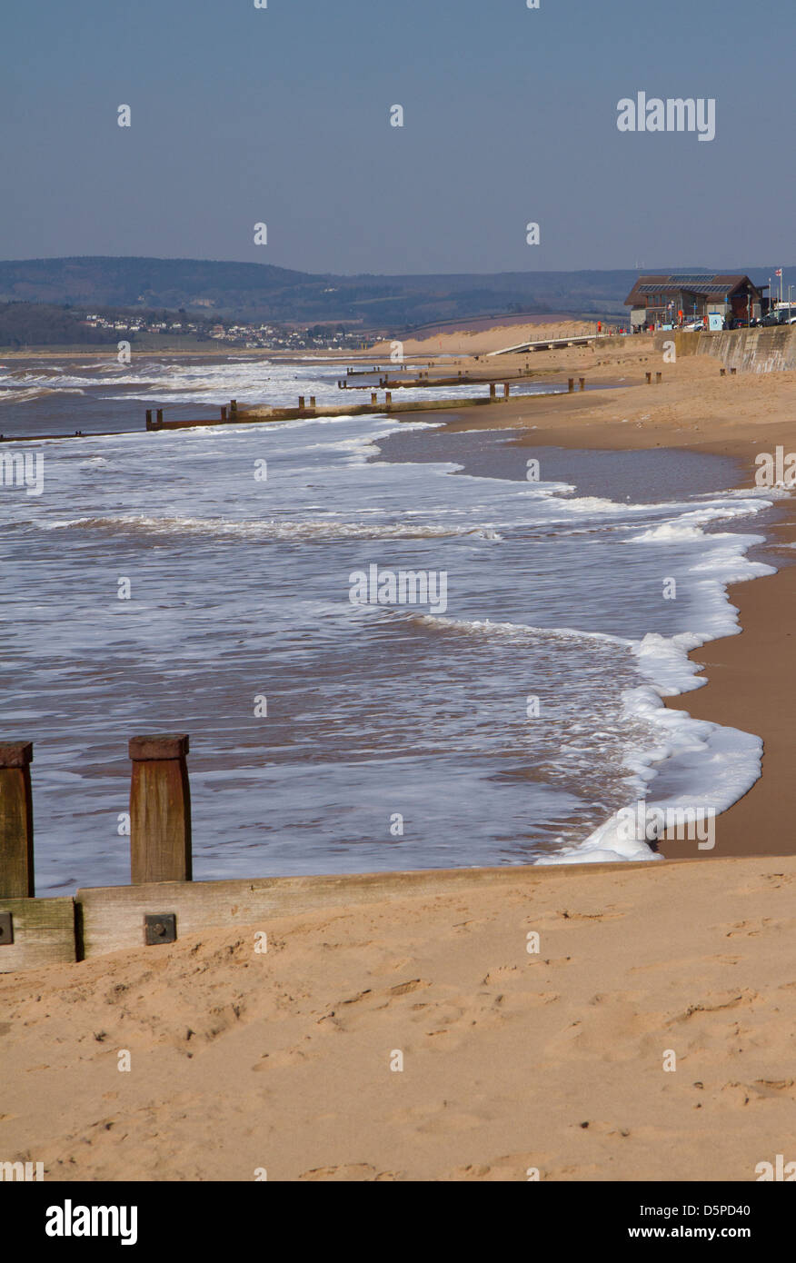 Plage d'Exmouth Devon England UK Banque D'Images