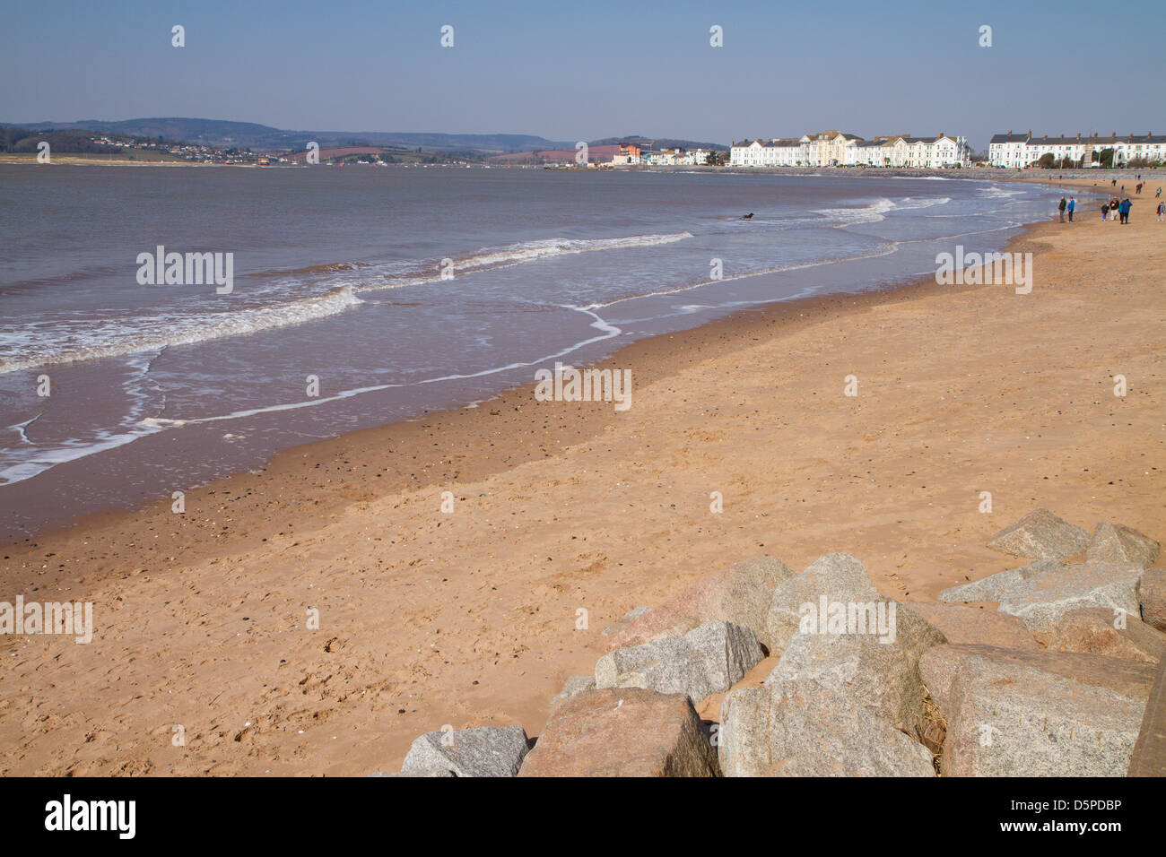 Plage d'Exmouth Devon England UK Banque D'Images