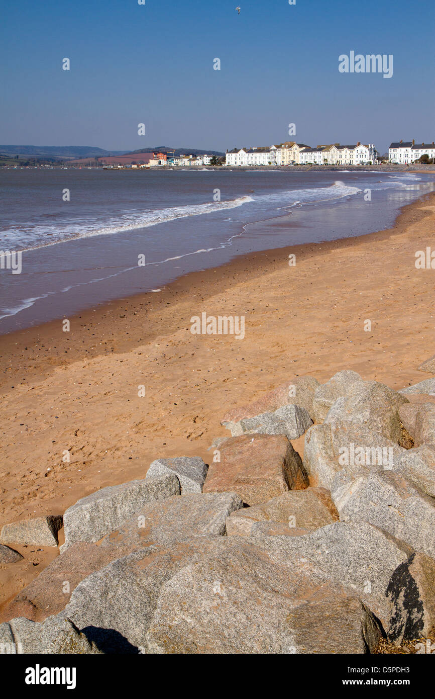 Plage d'Exmouth Devon England UK Banque D'Images