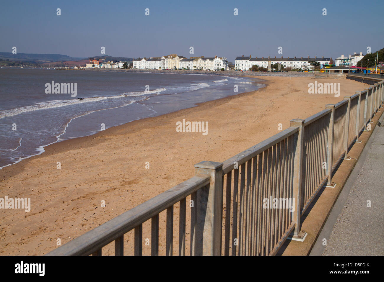 Plage de sable Exmouth Devon England UK Banque D'Images