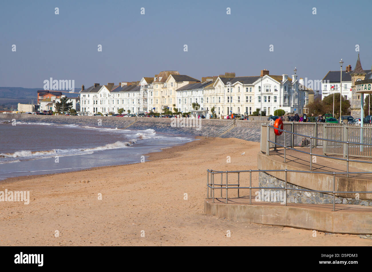 Plage d'Exmouth Devon England UK Banque D'Images