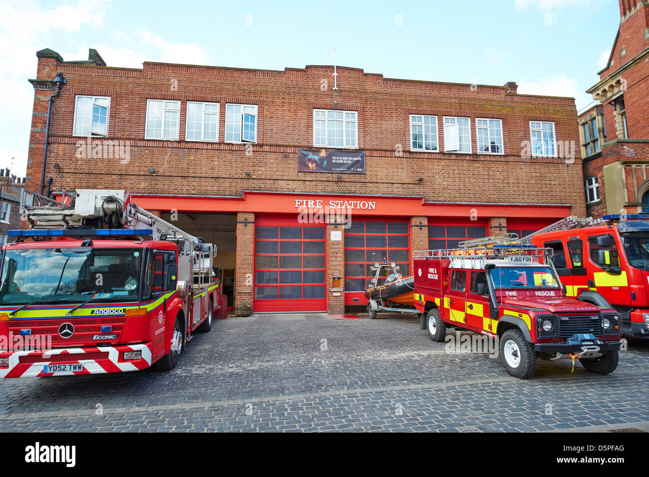 La station de feu Clifford Street York Yorkshire UK Banque D'Images