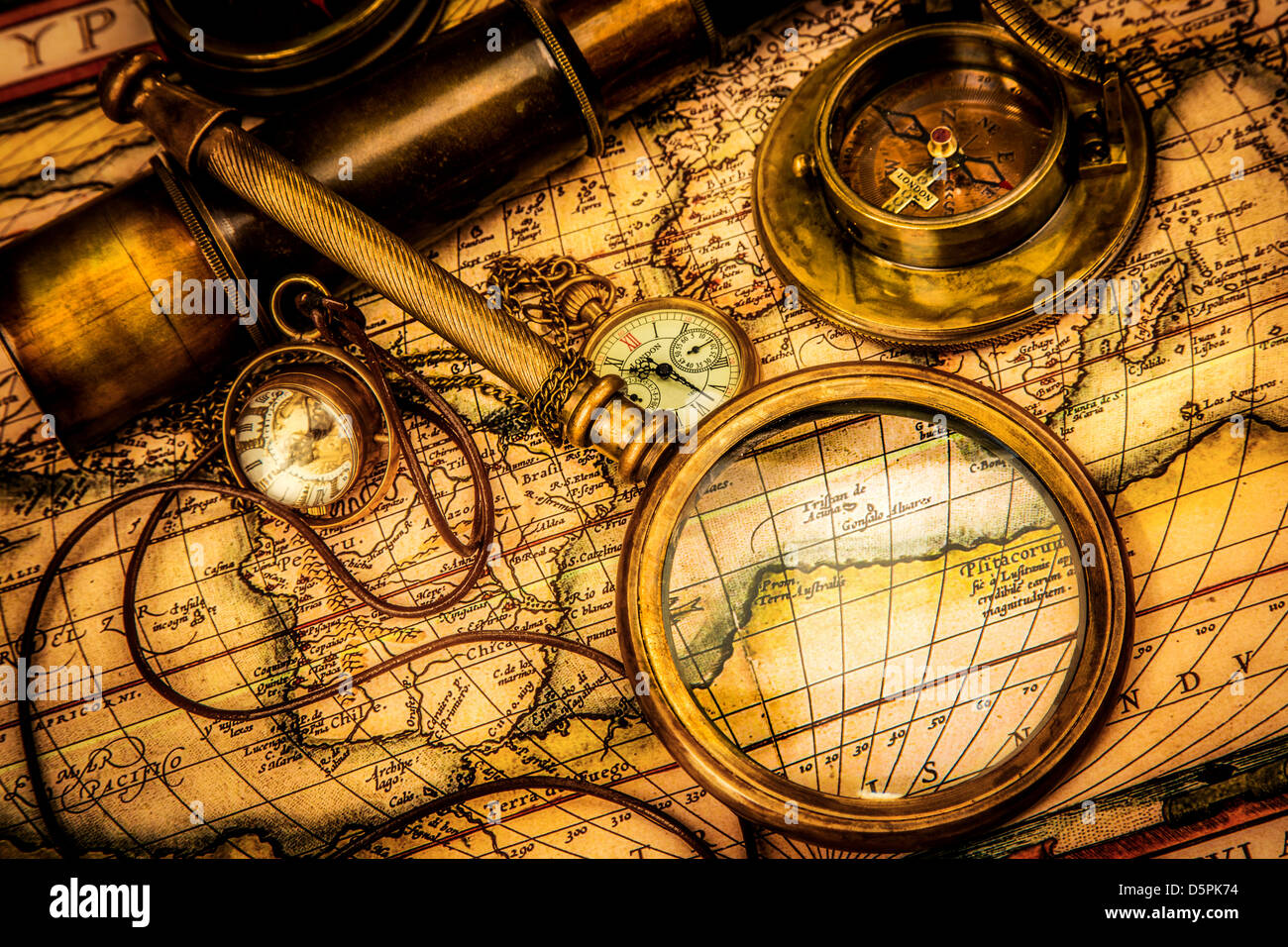 6 En 1 Kit Jouets D'explorateur Extérieur Enfants Avanture De Nature Inclus Jumelle Boussole Lampe Sifflet Loupe Sac à Dos - Jeux - Jouets