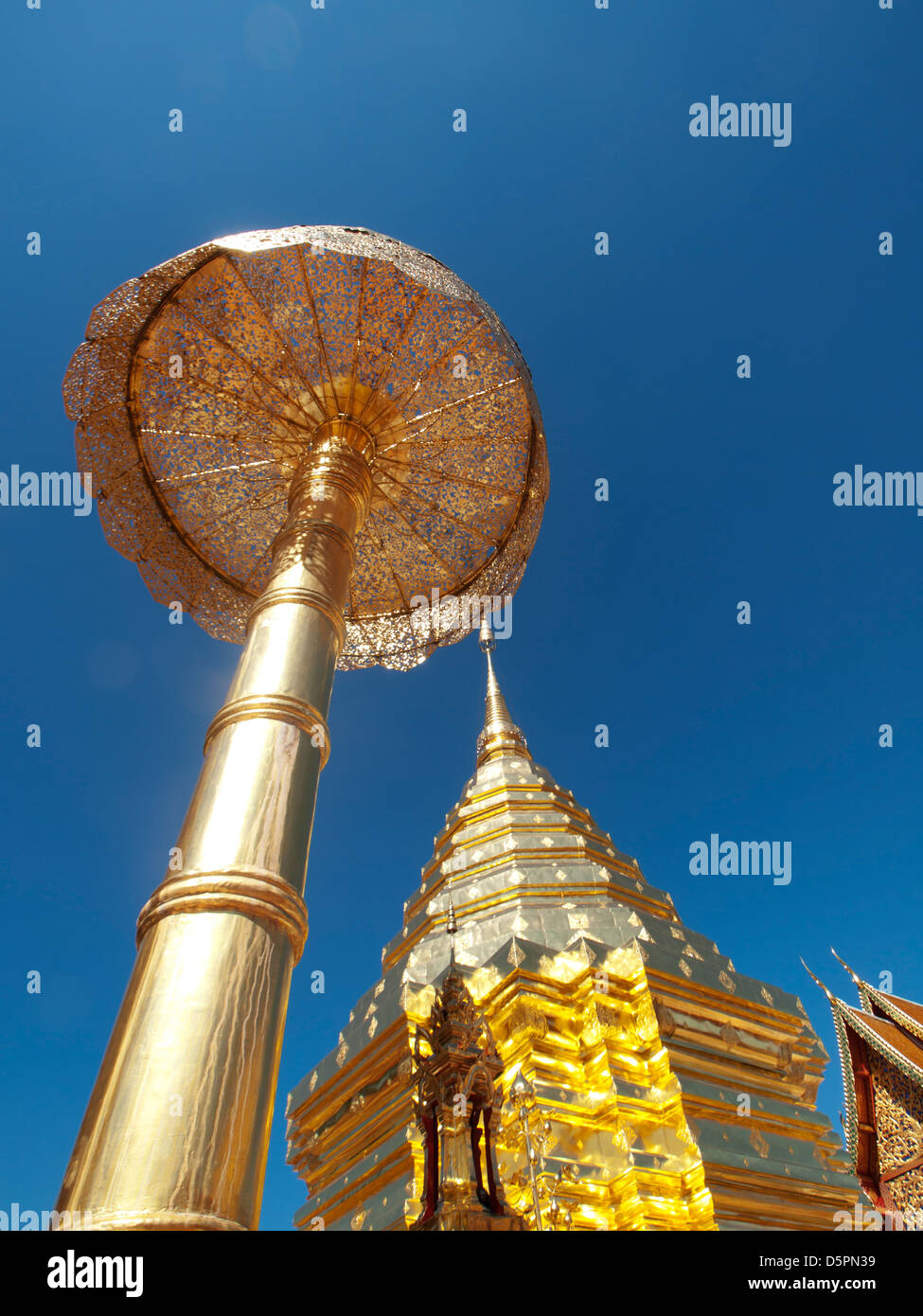 Le temple Doi Suthep à Chiang Mai Thaïlande Banque D'Images