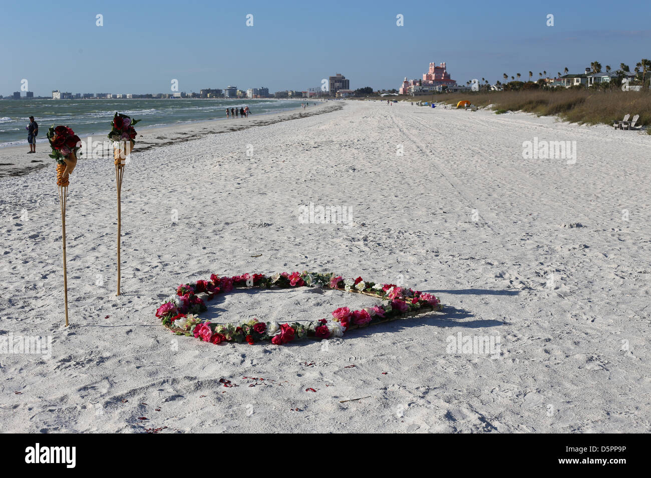 Saint Pete Beach est une ville côtière à Pinellas County, Florida, United States, célèbre pour son statut de destination touristique Banque D'Images