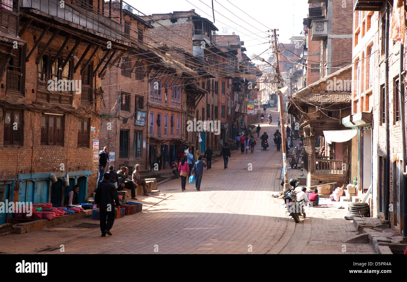 Bhaktapur, Katmandou, Népal Banque D'Images