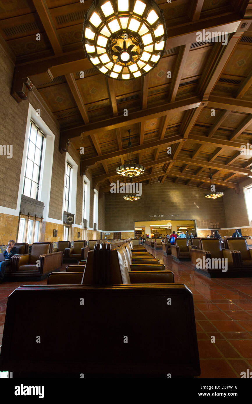 Intérieur de Grand Union Station, LA. Banque D'Images