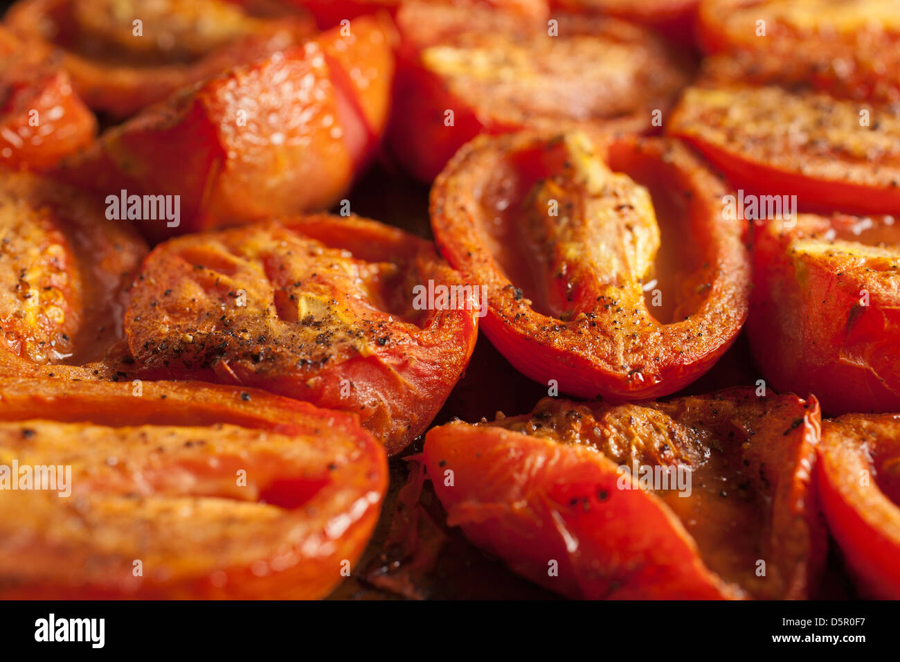 Rôti de tomates Banque D'Images