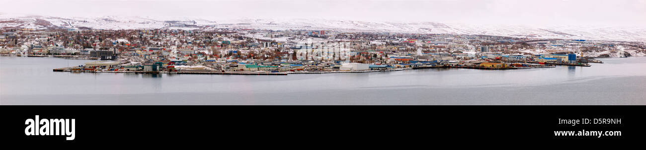 Eyjafjörður,Akureyri,nord-est de l'Islande Banque D'Images