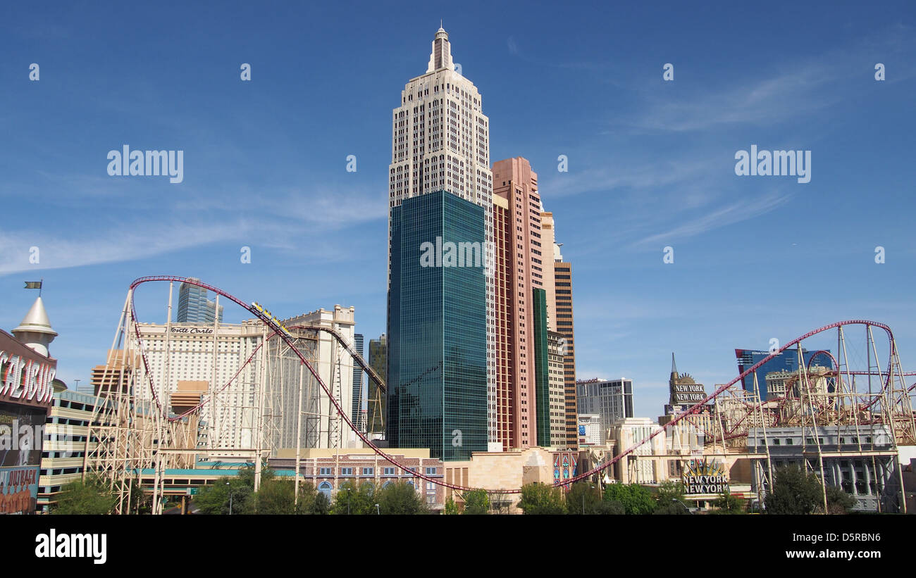 New York, New York Casino à Las Vegas, Banque D'Images