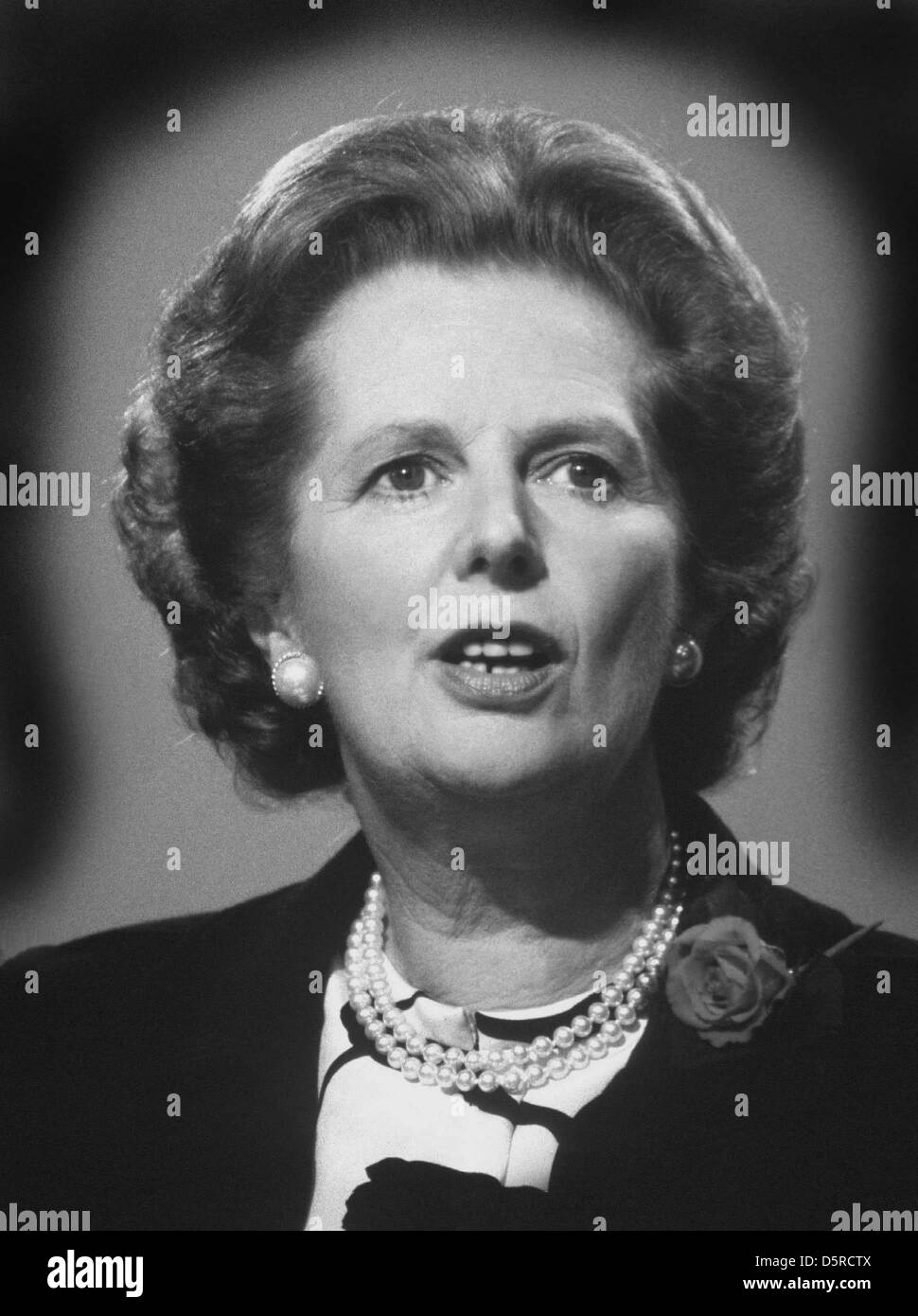 Archive : Lady Margaret Thatcher est mort aujourd'hui 8 avril, 2013. Cette photo a été prise dans les années 80, quand elle était à la hauteur de son pouvoir.Lady Thatcher - Margaret Thatcher - Le Premier ministre Margaret Thatcher - dans les années 1980, à l'apogée de son pouvoir. Crédit : David Cole / Alamy Live News Banque D'Images