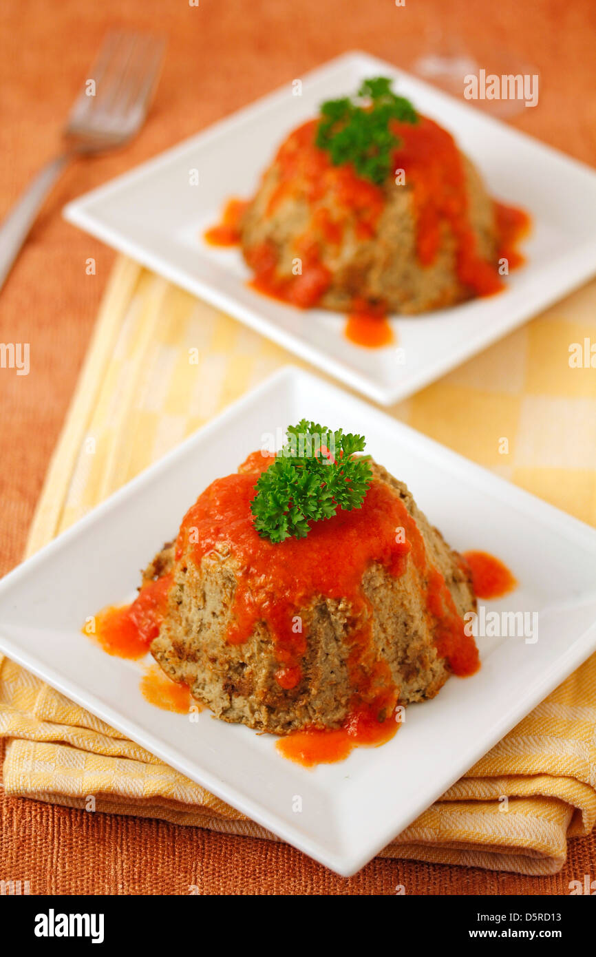 Aubergines au lait. Recette disponible. Banque D'Images