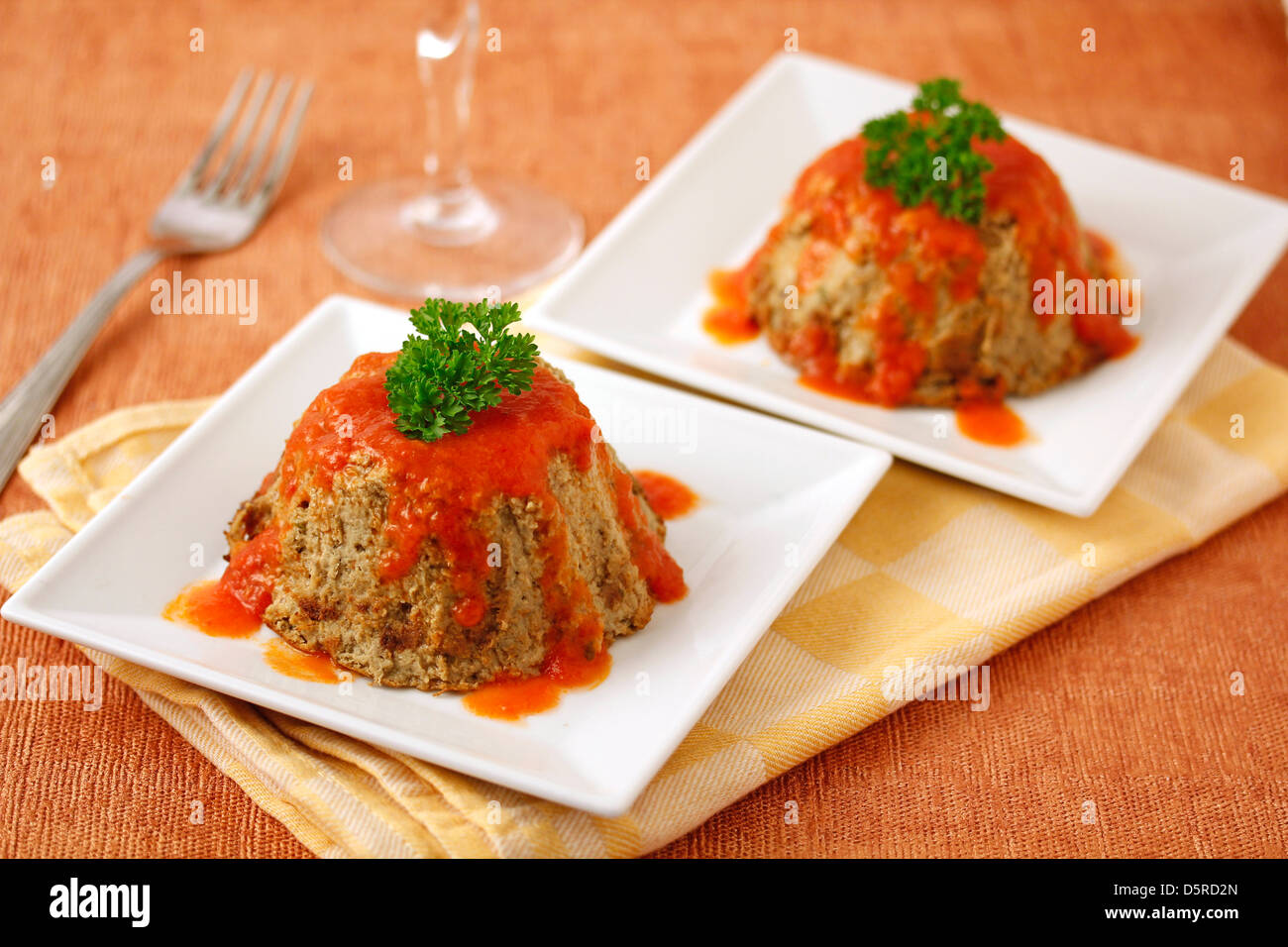 Aubergines au lait. Recette disponible. Banque D'Images