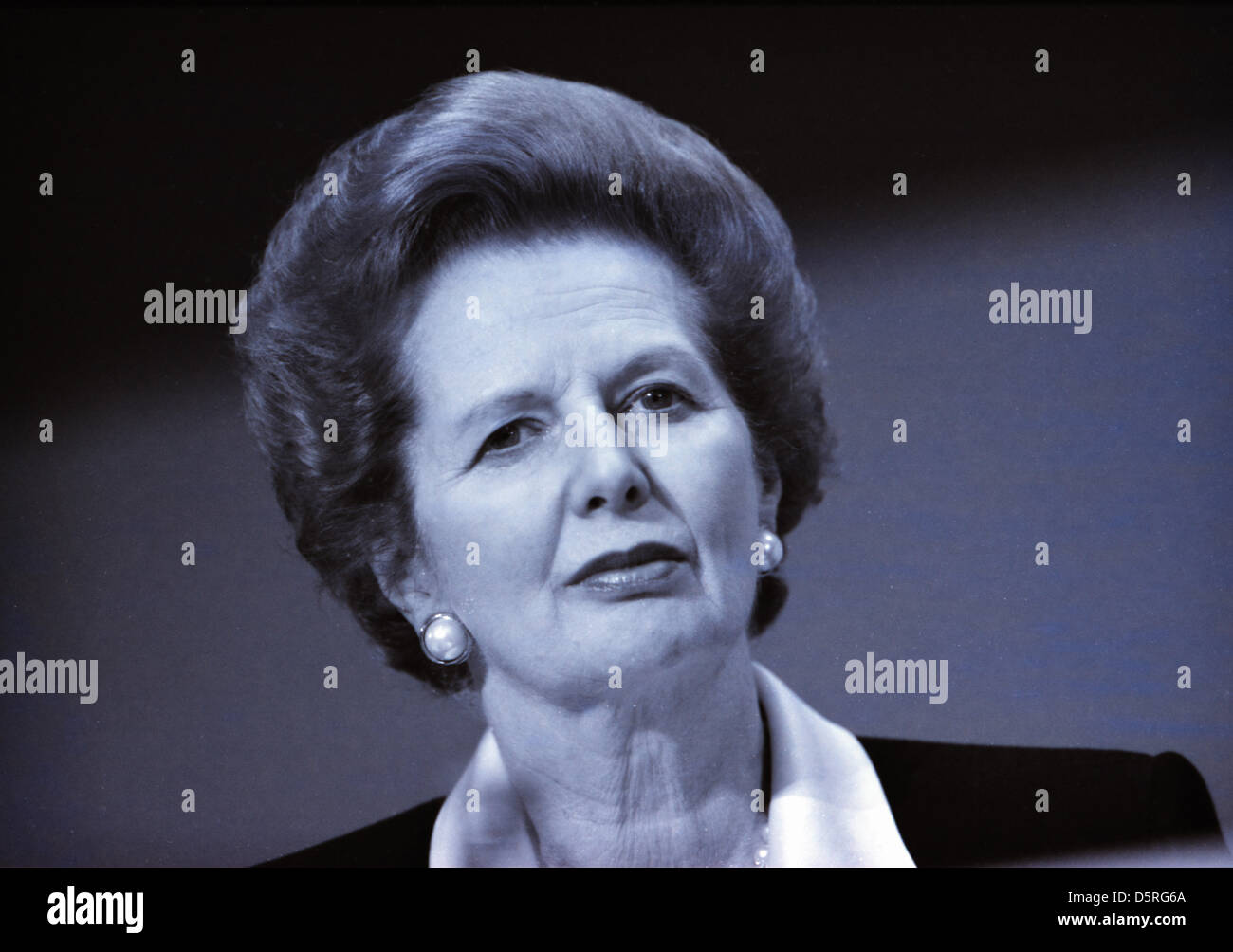 Archive : Margaret Thatcher . . 12.10.1989 Le Premier Ministre Margaret (Maggie) Thatcher au congrès du parti conservateur à Blackpool. Pic : Paul Marriott Photography/Alamy Live News Banque D'Images