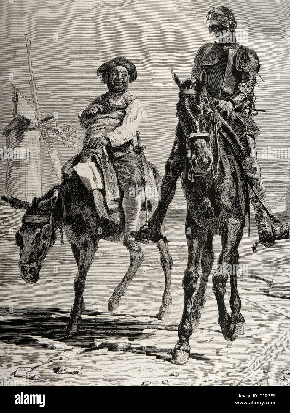 Don Quichotte et Sancho Panza - puzzle en ligne