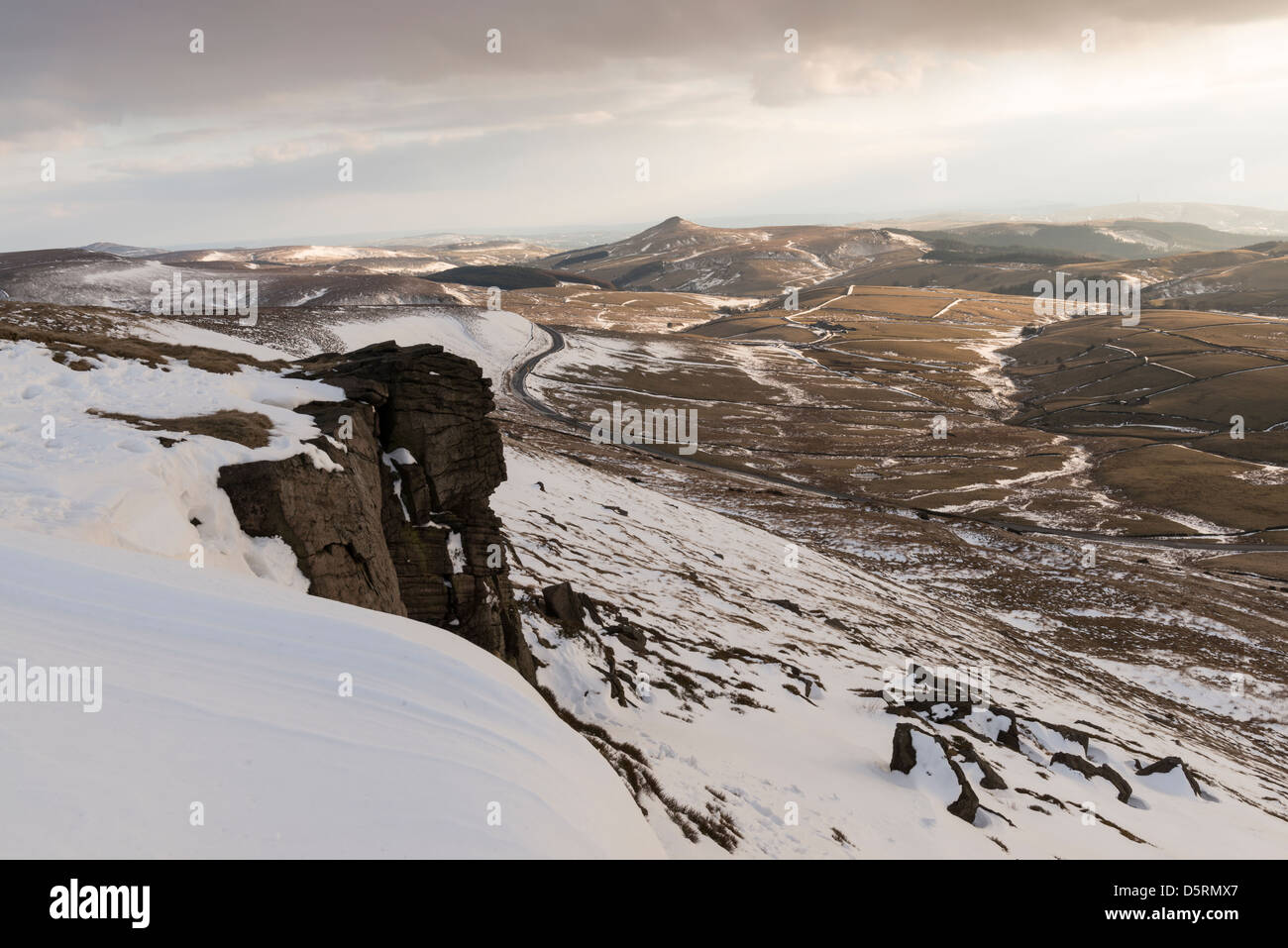 Vue depuis Shining Tor, le Peak District Banque D'Images