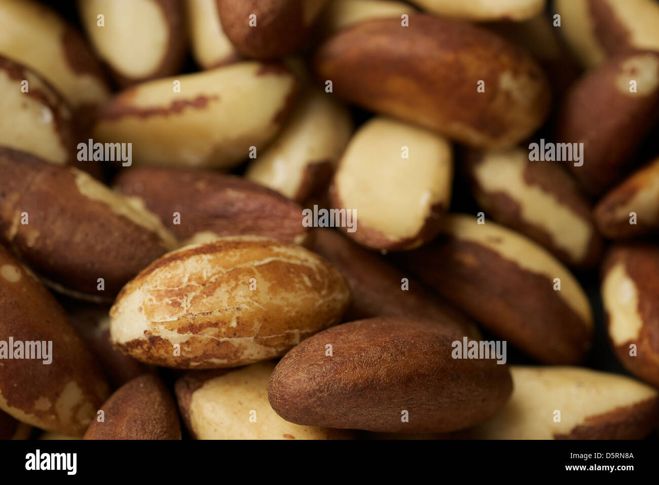 Close up de noix du Brésil, la coquille enlevée. Banque D'Images