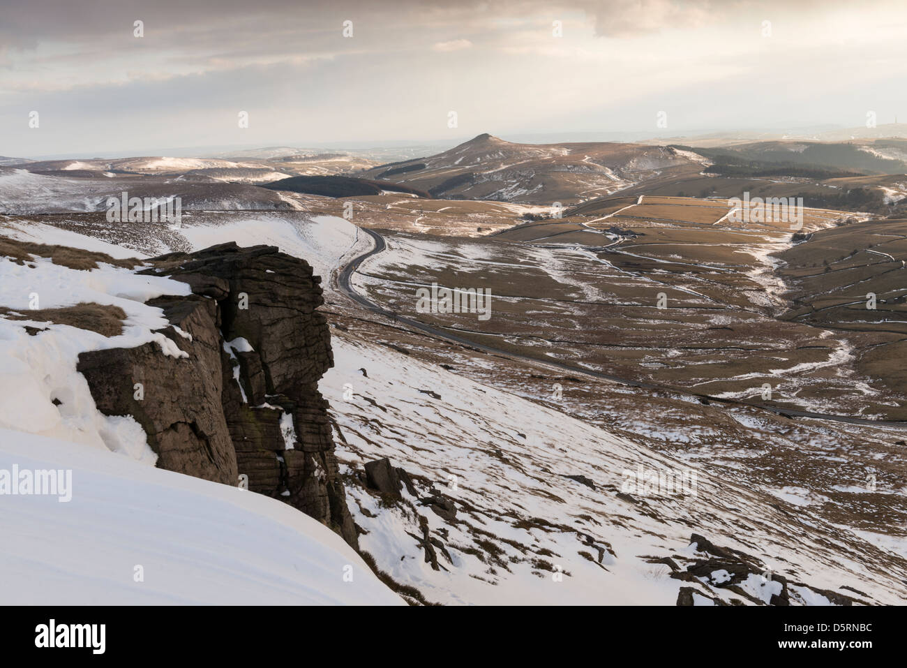 Vue depuis Shining Tor, le Peak District Banque D'Images