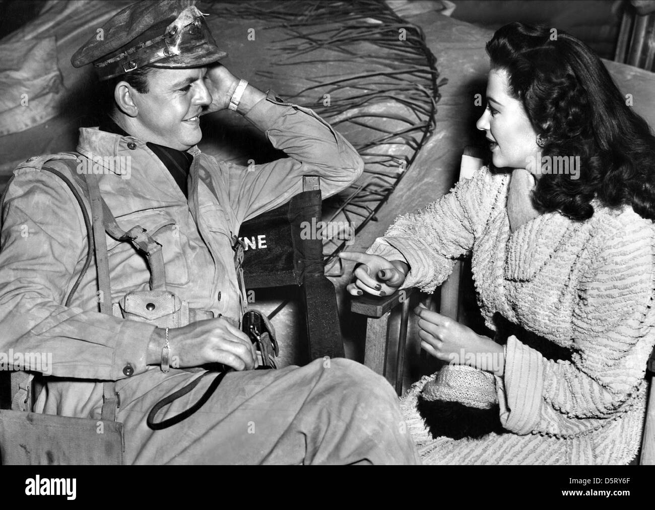DAVID TOMLINSON, Yvonne de Carlo, l'hôtel Sahara, 1951 Banque D'Images