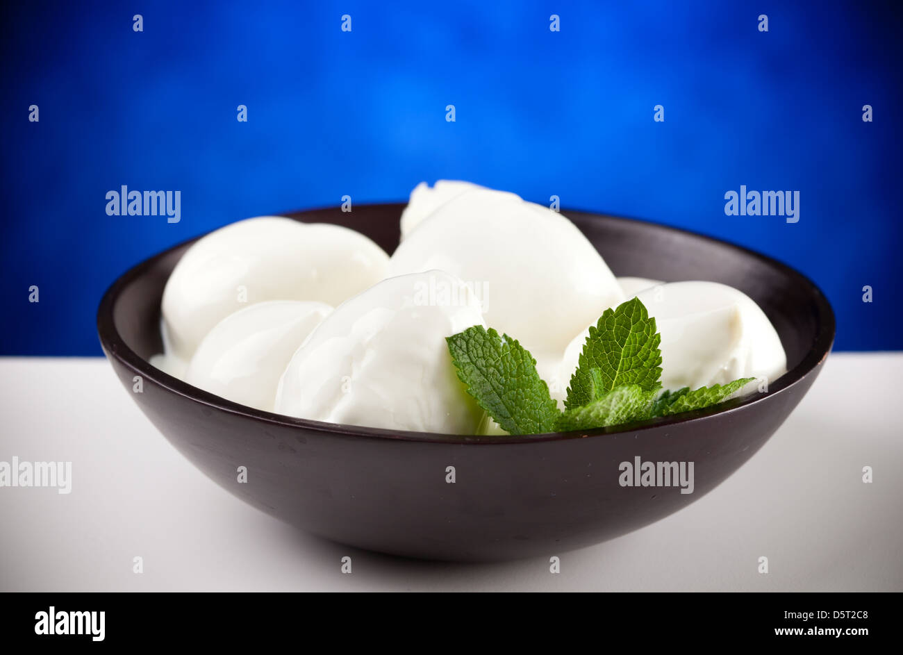 La mozzarella italien frais Banque D'Images
