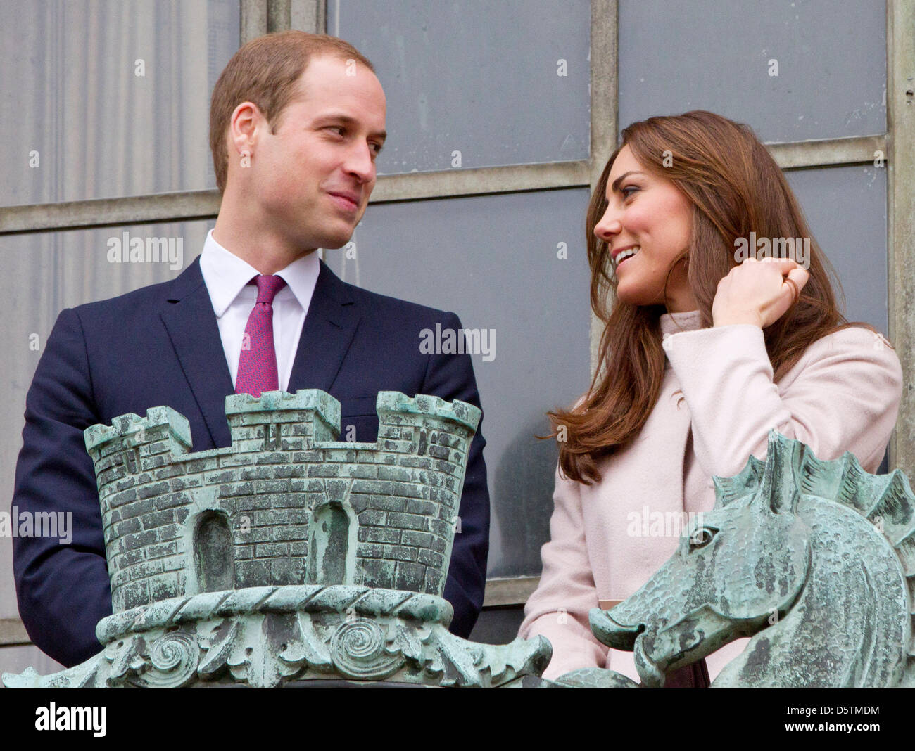 Le prince William et Catherine, le duc et la duchesse de Cambridge visiter Cambridge, Royaume-Uni, 28 novembre 2012. Photo : Patrick van Katwijk - Pays-Bas OUT Banque D'Images