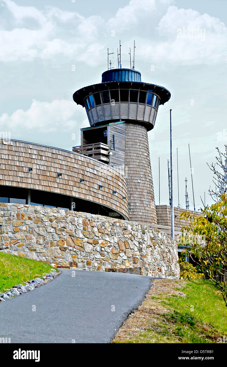 La zone de la tour de guet à Brasstown Bald dans la Géorgie du nord Banque D'Images