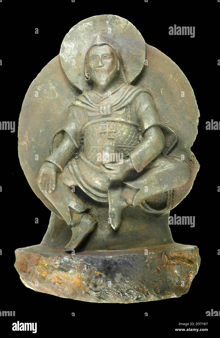 Document - un document image montre une statue de Bouddha qui a été trouvé par les nazis en 1938 et qui est fait de pierre meteorit, sans date Document de cours par l'Université de Stuttgart à Stuttgart, Allemagne. Une équipe de scientifiques, de plomb sur par Emlar Buchner Université de Stuttgart a maintenant découvert que les 10 kg de la statue, qui a été découvert par une expédition nazie au Tibet et a apporté à l'Allemagne avec eux, Banque D'Images