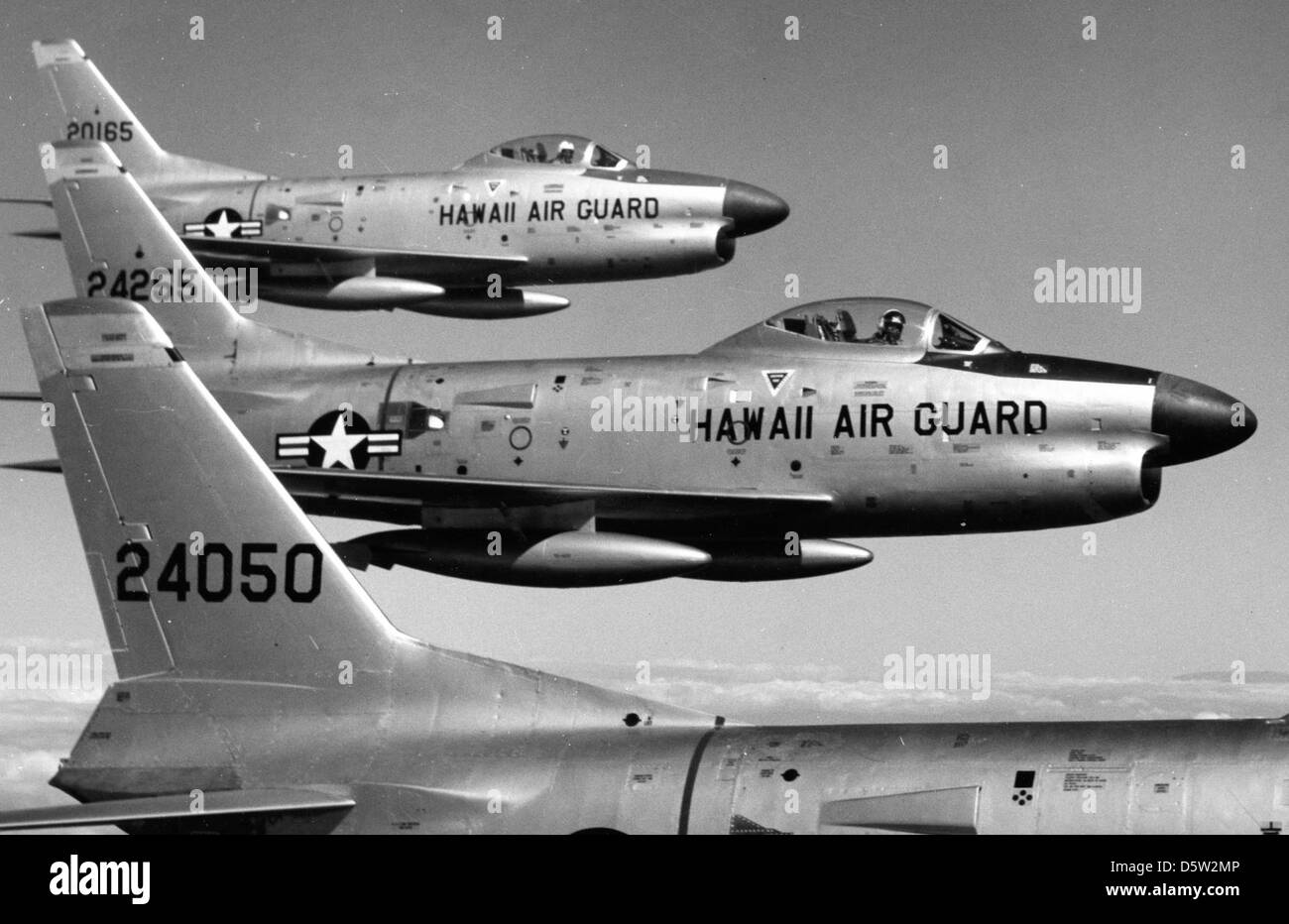 North American F-86L 'Sabre' Chiens de la 199th FIS, Hawaii-(ANG) Hickam. Banque D'Images