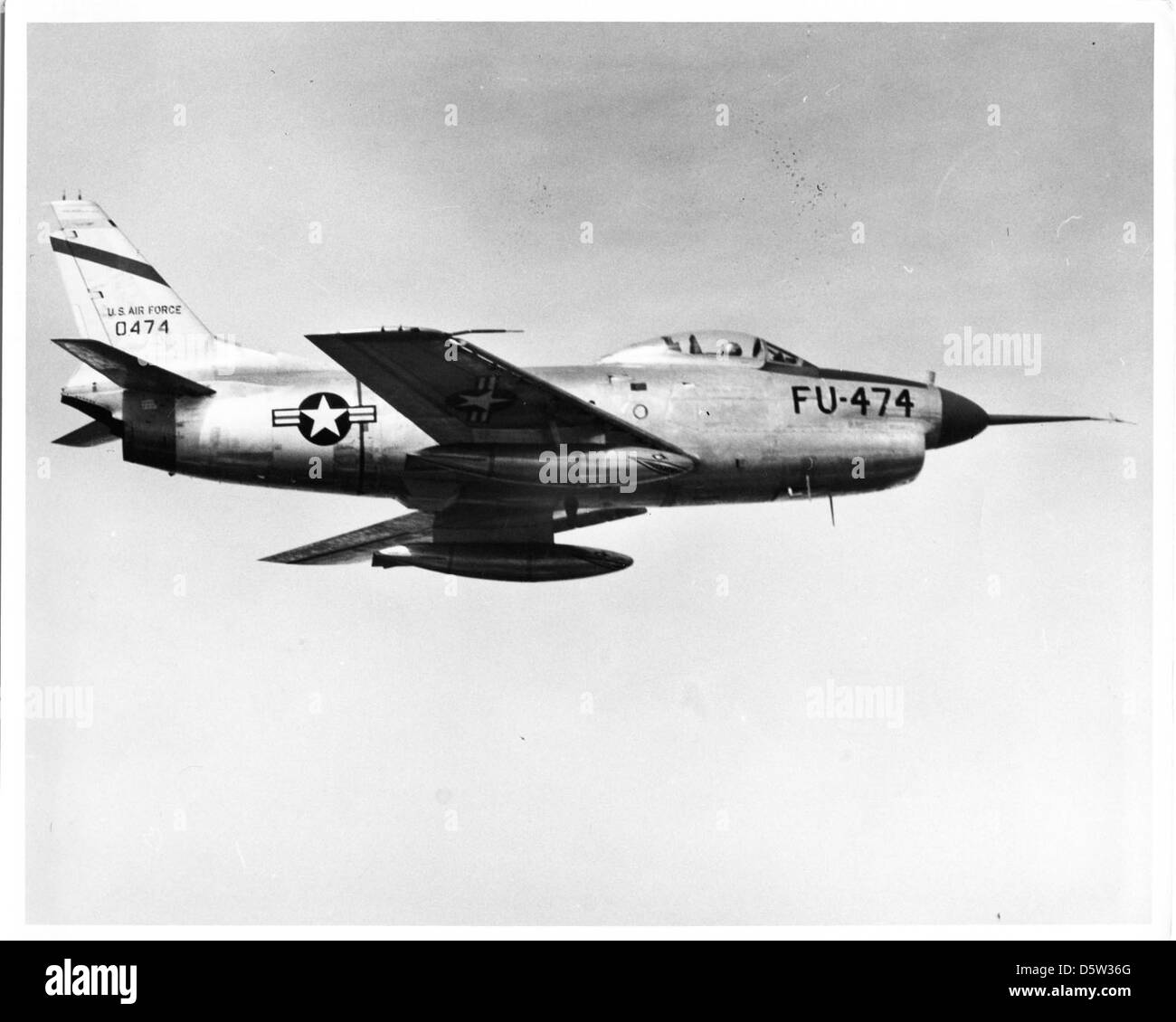 North American F-86D-1-NA 'Sabre' Chien du Centre d'essais de missiles de la Force aérienne, Patrick AFB. Banque D'Images