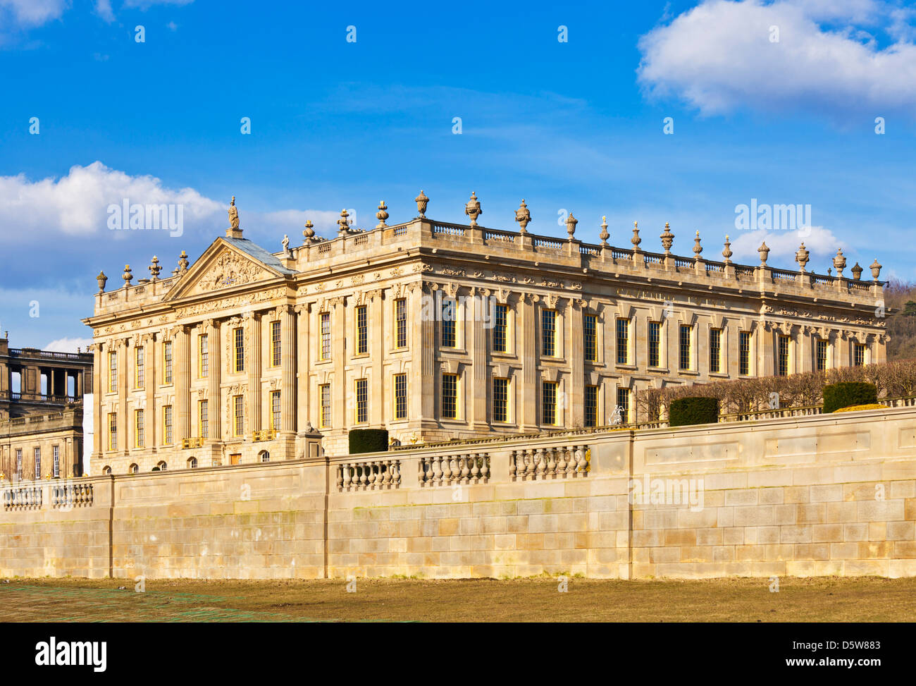 Chatsworth House, Derbyshire, Angleterre, RU, FR, EU, Europe Banque D'Images