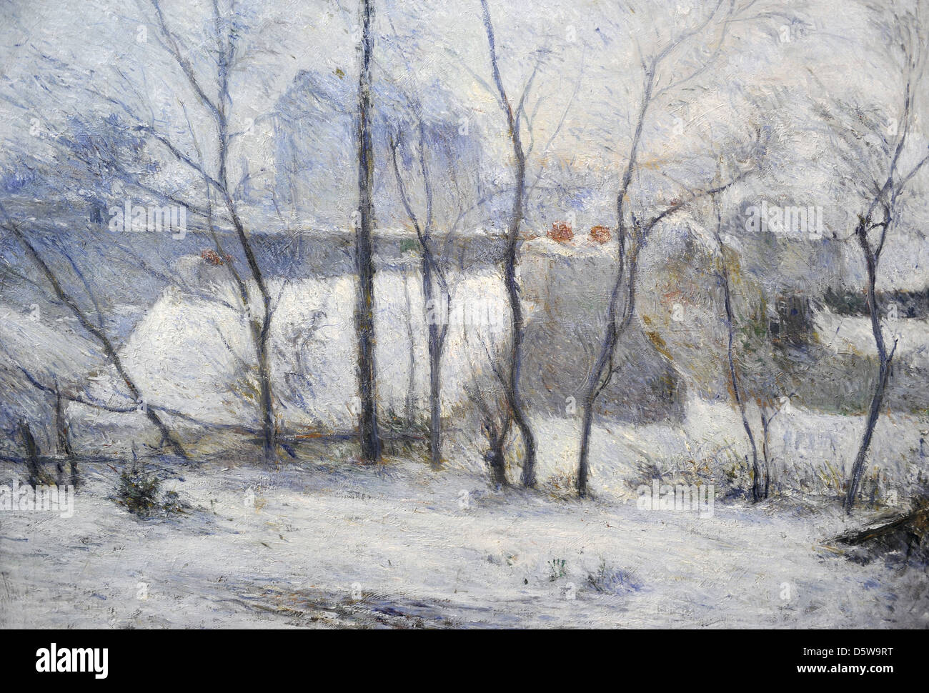 Paul Gauguin (1848-1903). Le peintre français. Paysage d'hiver, 1879. Huile sur toile, Musée des beaux-arts de Budapest. La Hongrie. Banque D'Images