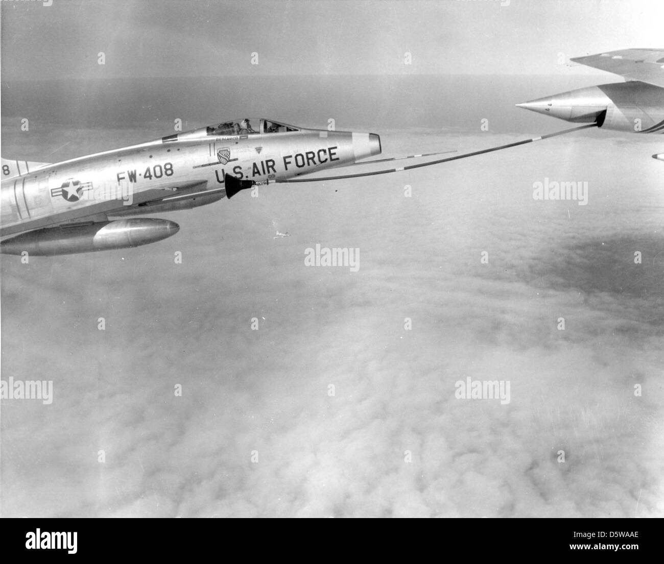 North American F-100D-85-NH 'Super Sabre' de la 401st TFW, England AFB, LA. Banque D'Images