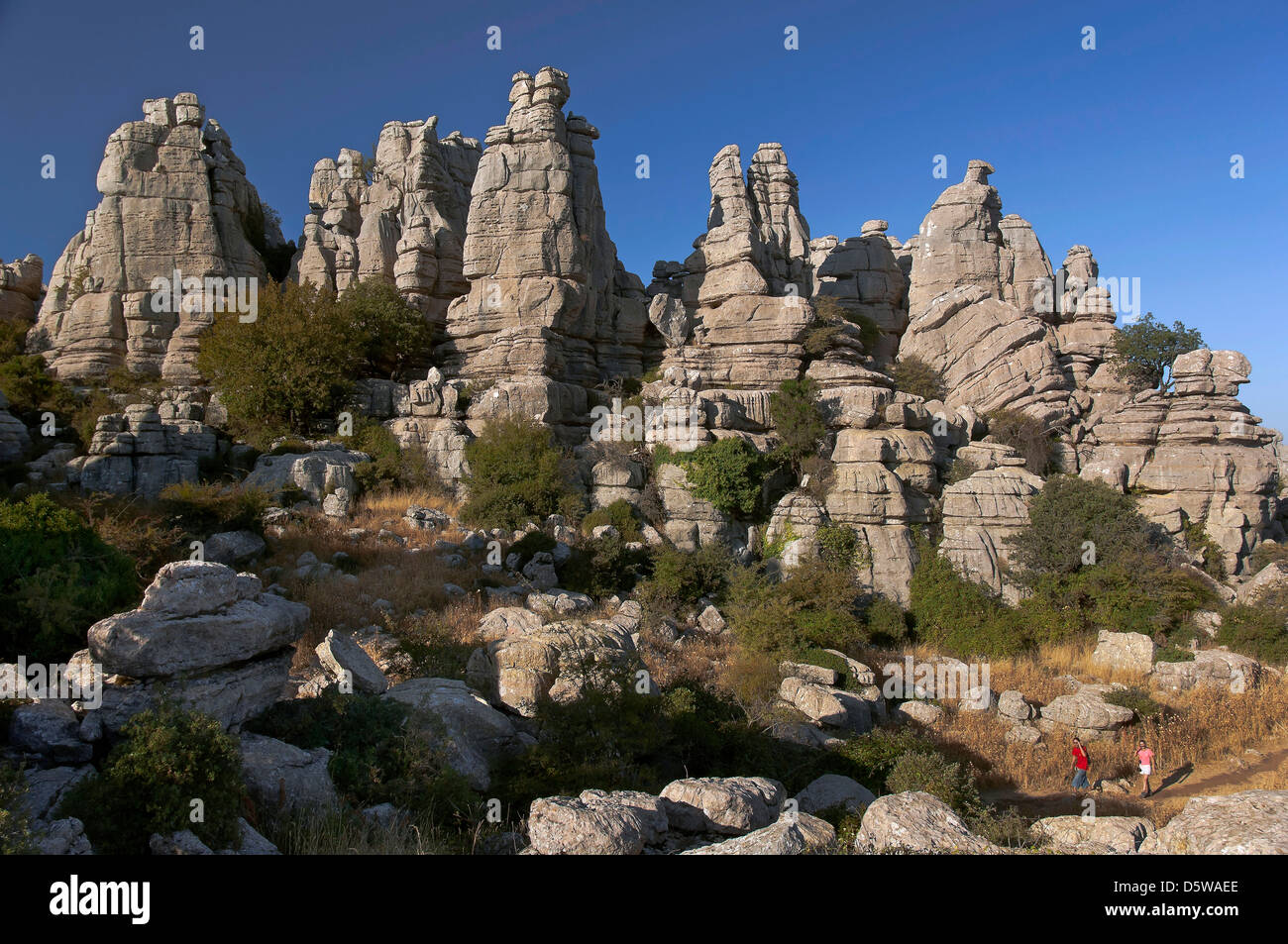Le Parc Naturel Torcal de Antequera, Antequera, Malaga-province, région d'Andalousie, Espagne, Europe Banque D'Images