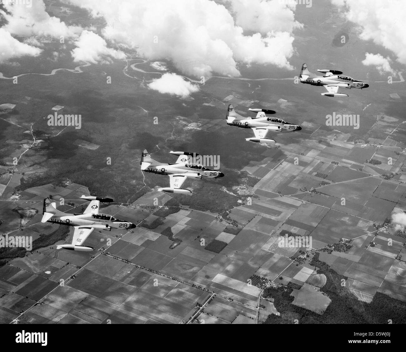 Lockheed T2V-1 "stars" de la formation de base Neuf Groupe (BTG-90). Banque D'Images