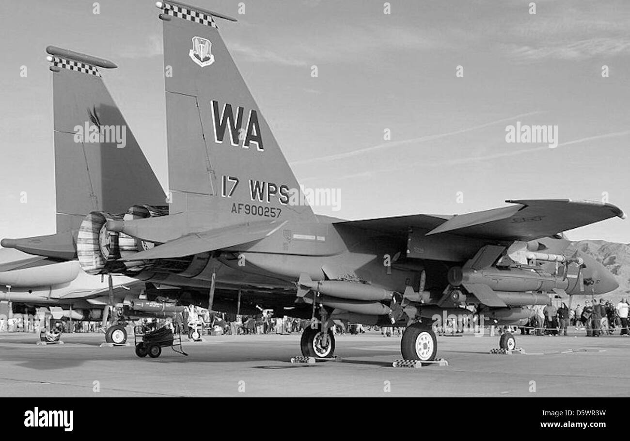 McDonnell Douglas F-15E-50-MC 'Strike' du 17e Escadron d'armes. Banque D'Images