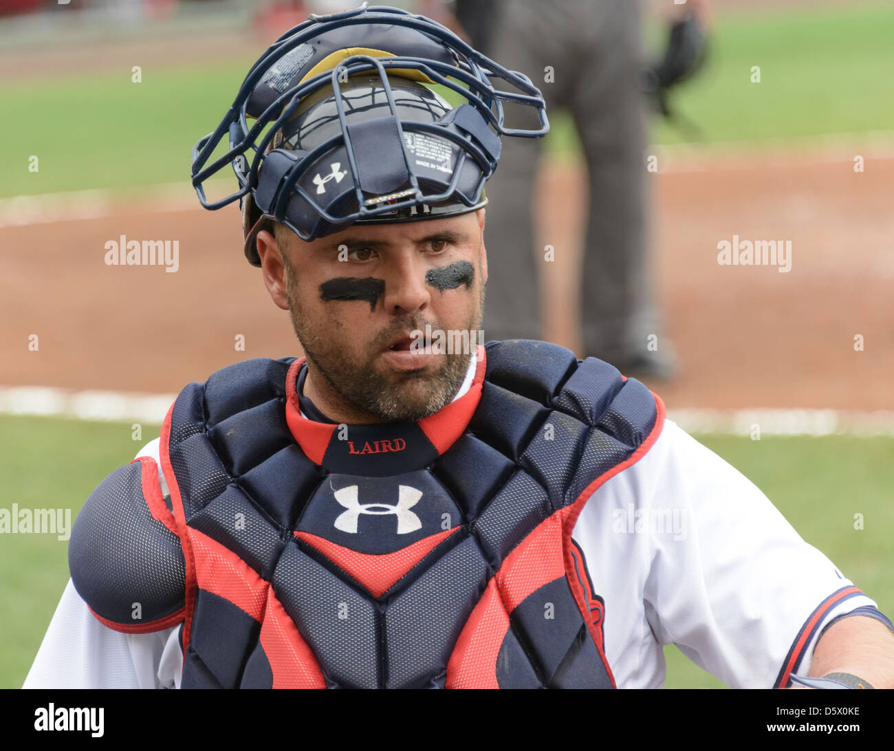 Gerald Laird 11 catcher Saison 2001 Stage de Printemps 2013 Banque D'Images