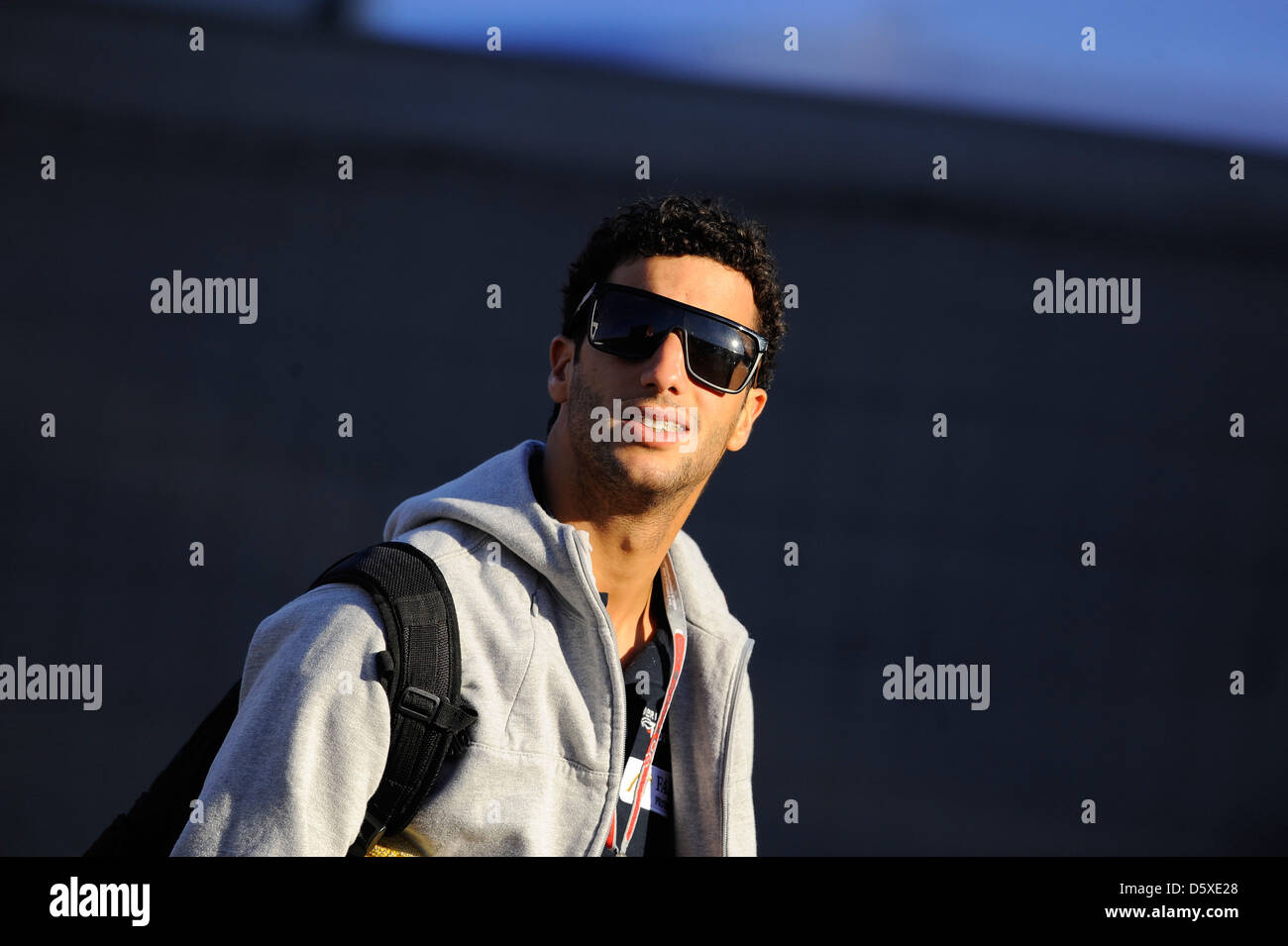 Daniel Ricciardo, AUS, de l'équipe Toro Rosso Formula One 2012, tenue sur le circuit de Catalunya, Barcelone, Espagne - 12.05.12 Banque D'Images