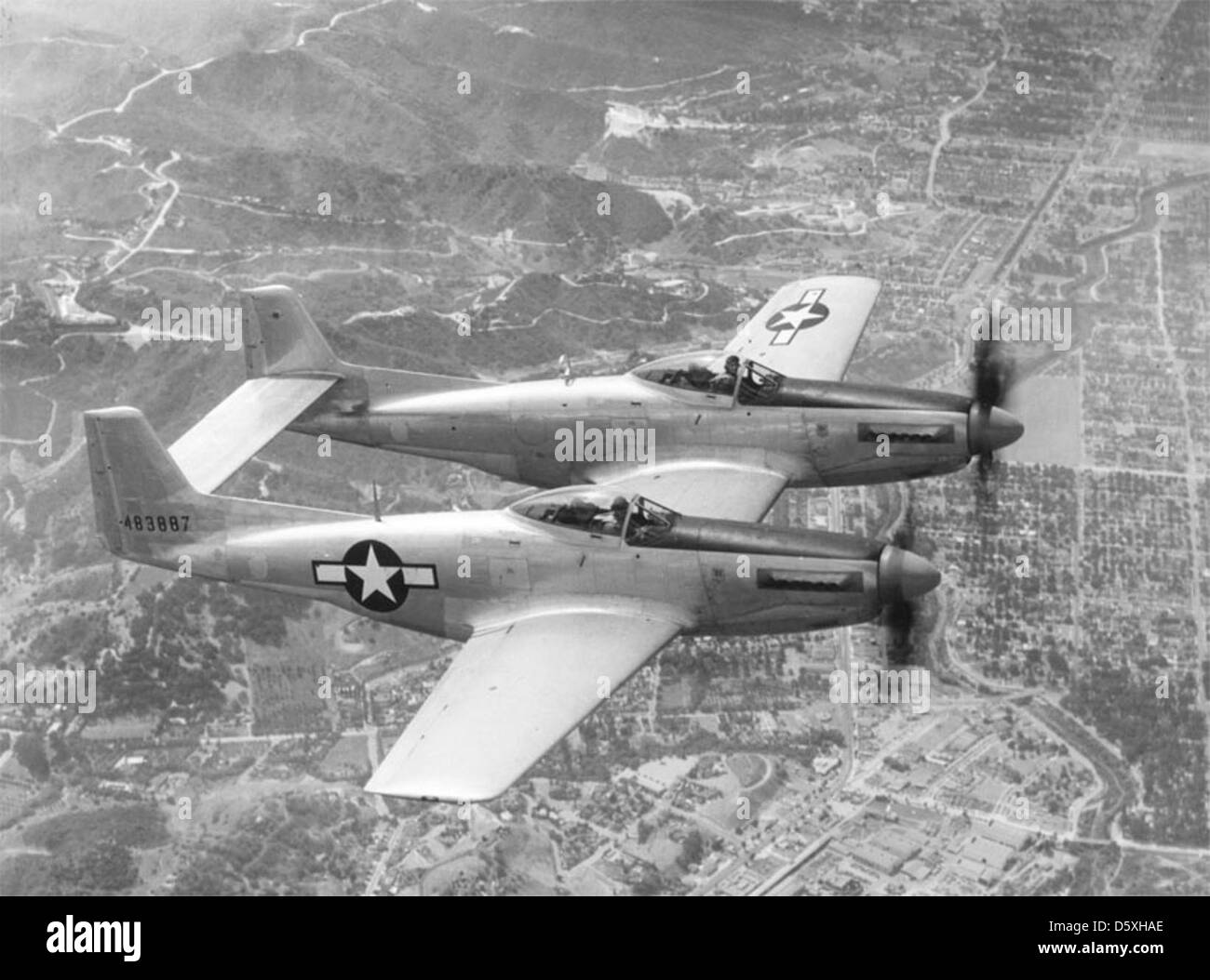 North American XP-82 'Twin Mustang' Banque D'Images