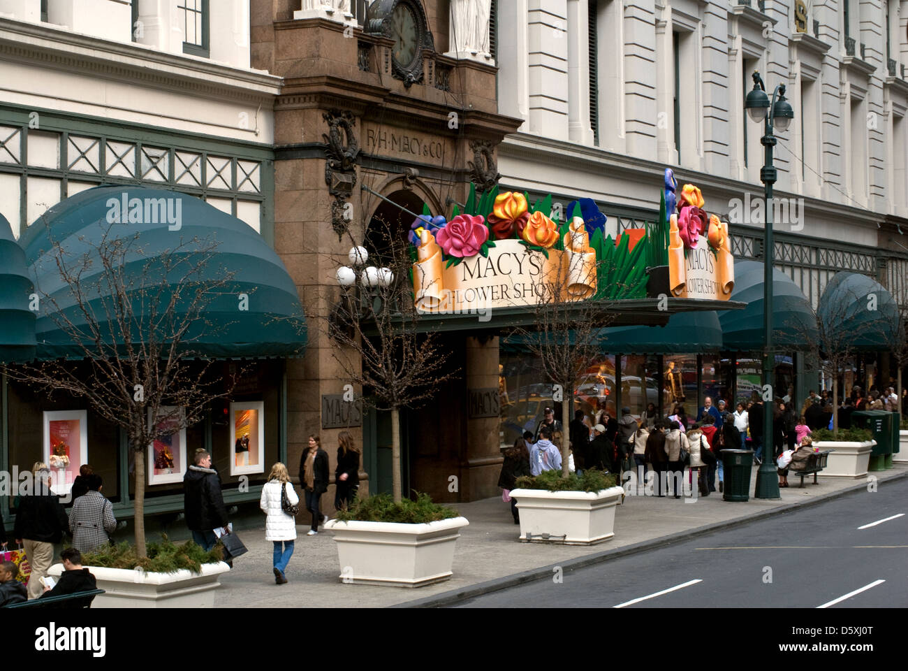 Macy's Flower shop à New York. Banque D'Images