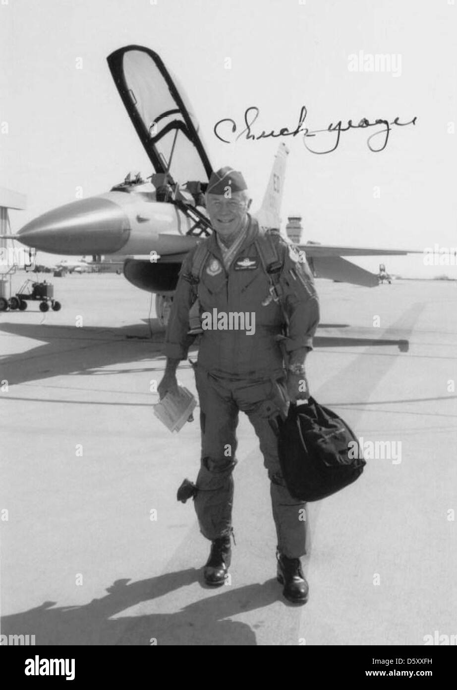 Charles 'Chuck' Elwood Yeager Banque D'Images