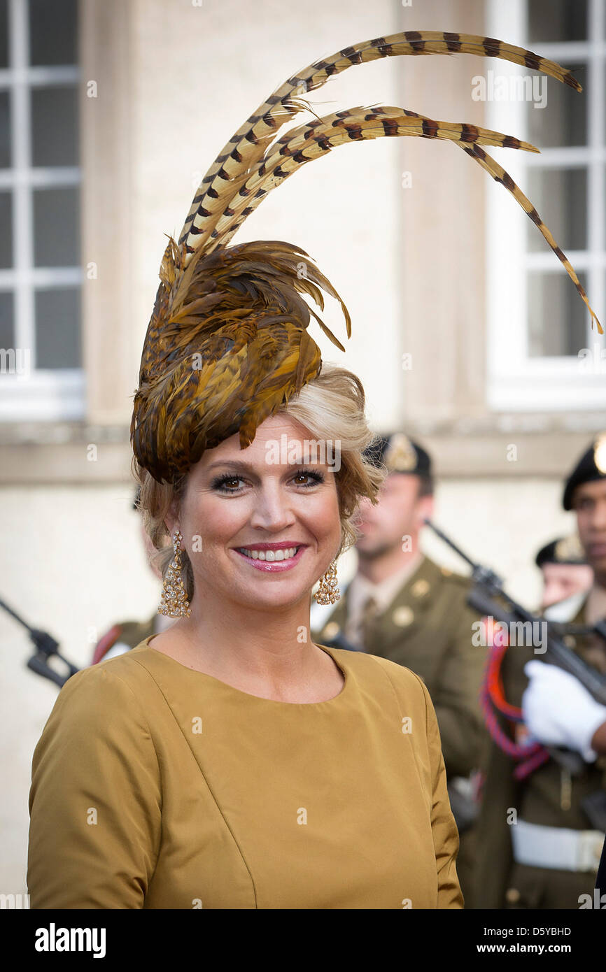 La princesse maxima des Pays-Bas au cours de la Mariage du Prince Guillaume, le Grand-duc de Luxembourg et de la Comtesse Stéphanie de Lannoy à la Cathédrale de Notre Dame de la ville de Luxembourg, samedi 20 octobre 2012. Photo : Patrick van Katwijk - Pays-Bas OUT Banque D'Images