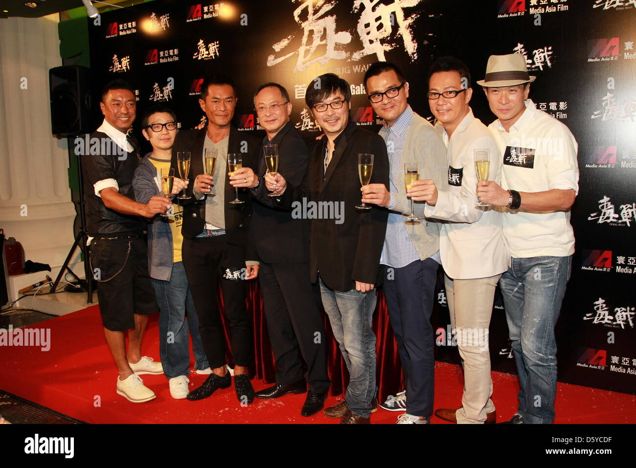 Louis Koo à premiere film de guerre à la drogue à Hong Kong, Chine le mardi 09 avril, 2013. Banque D'Images