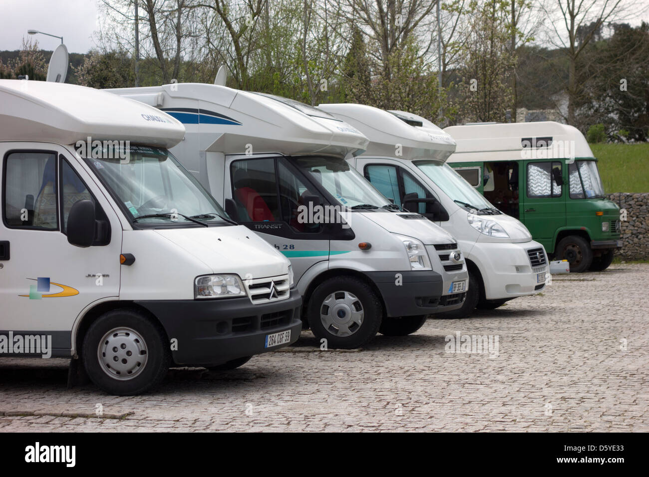 Camping-car en stationnement Banque D'Images