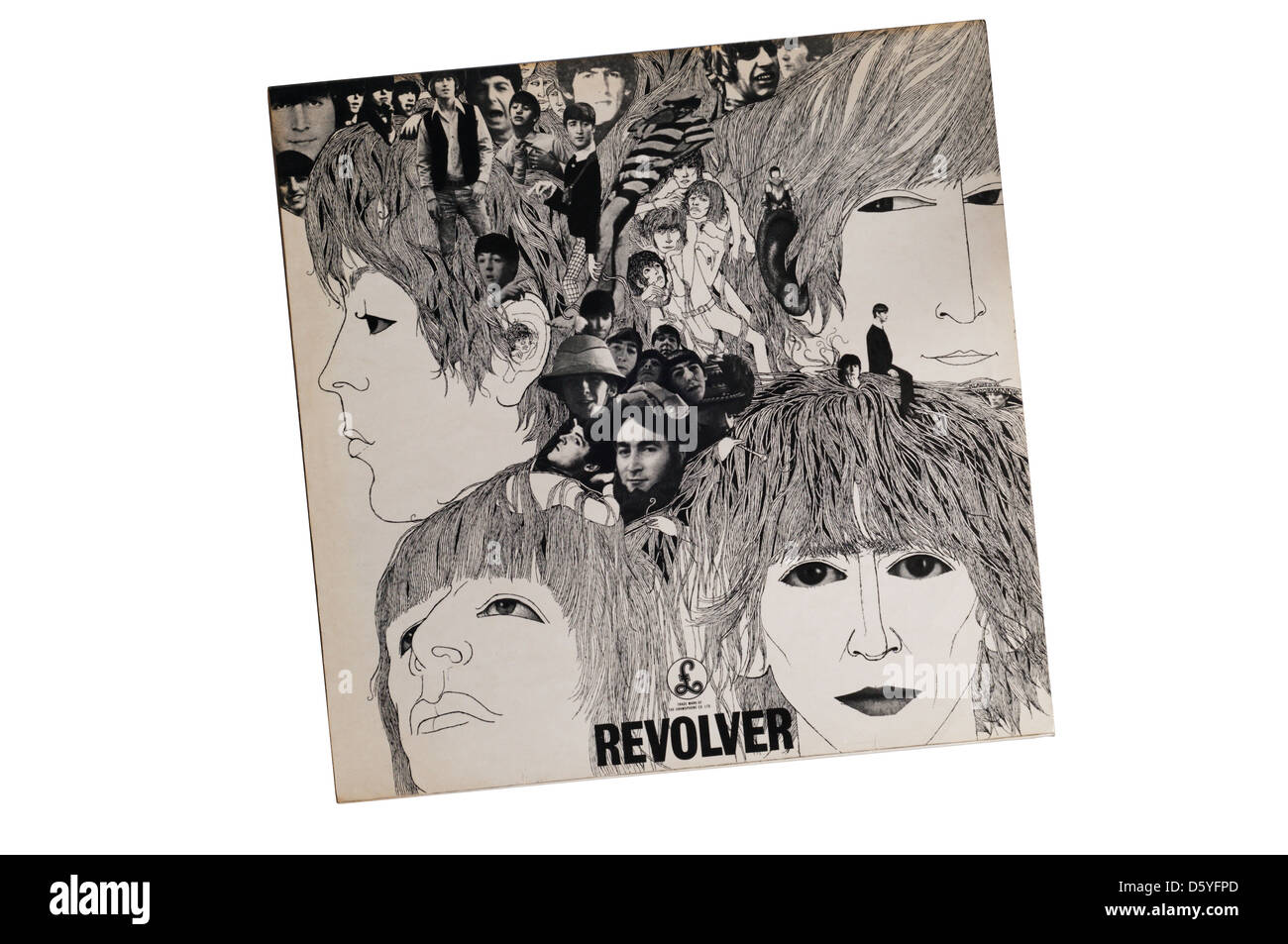 Revolver a été le 7e album studio du groupe de rock anglais The Beatles, produit par George Martin et publié en 1966 sur Parlophone Banque D'Images