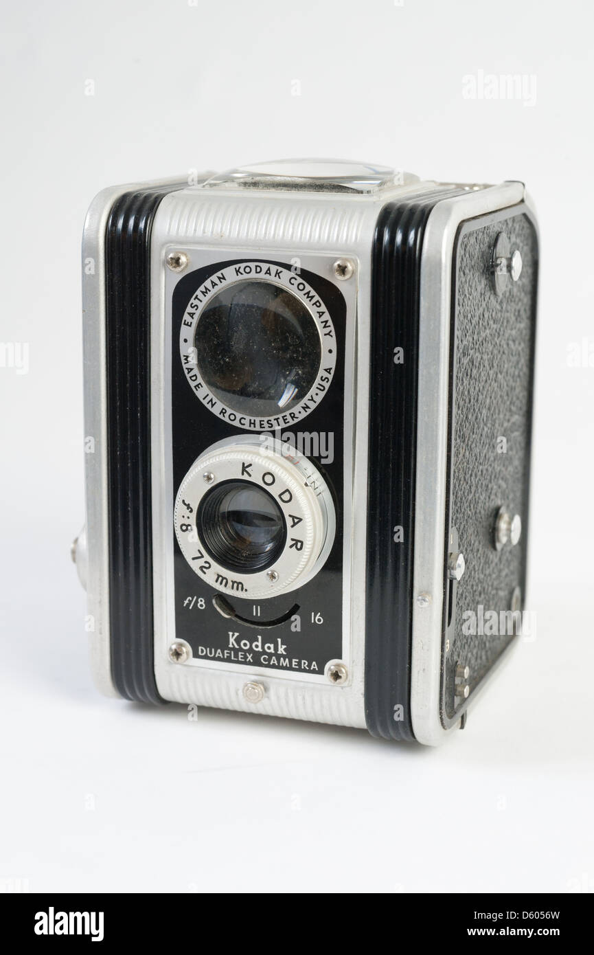 Appareil photo Kodak Duaflex. Faite par la société Eastman Kodak à Rochester, NY, USA. Banque D'Images